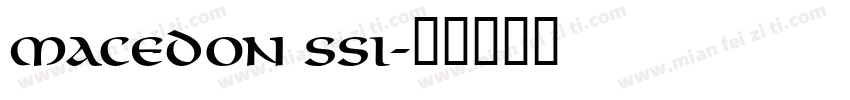 Macedon SSi字体转换